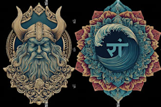 illustrate and design your next viking tattoo