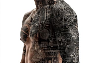 create a tattoo design for leg sleeve