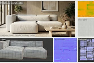 create optimized 3d models for web and configurators