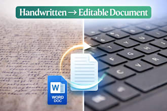 convert handwritten documents into word, excel, powerpoint or PDF