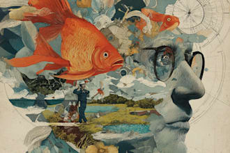 create surrealism illustration design