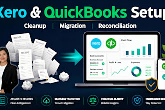 set up and clean up your xero or quickbooks account