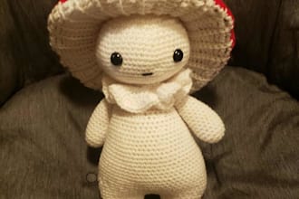 make custom crochet plushies or hats
