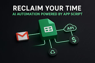 build custom google app script automation and sheets API