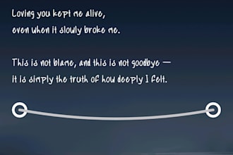 write emotional letters or beautiful poetry for you