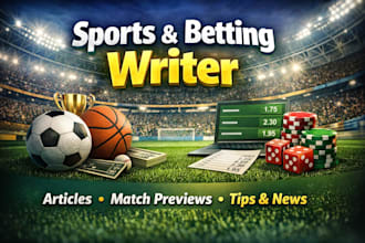 create high quality content about sports or igaming