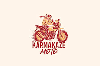 design a modern professional motorcycle rider logo