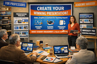 design a professional academic or conference  presentation
