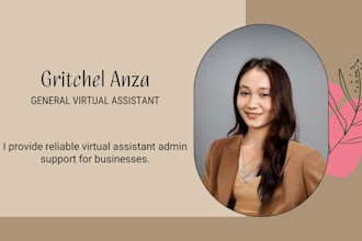 provide virtual assistant admin support