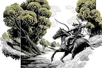 create unique hand crafted linocut illustrations