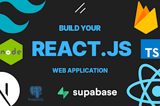 develop your full stack reactjs web application with shadcn, tailwind, supabase