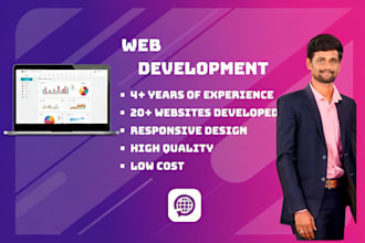 design and develop a responsive website and web app