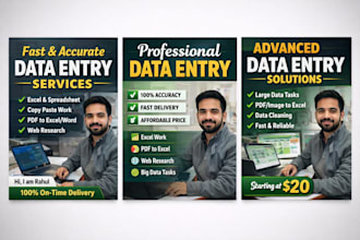 do accurate data entry, data mining and web research fas