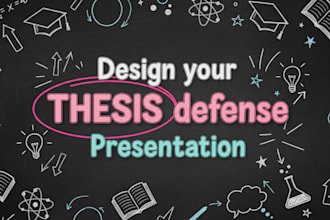 design a thesis defense presentation powerpoint with clean academic slides