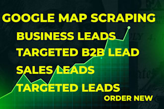 do b2b data extraction business lead generation google map scraping