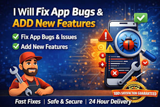 fix flutter app bugs and add new features professionally