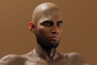 design 3d realistic character stylized 3d model character for game animation