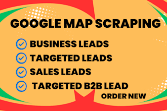 do b2b data extraction google map scraping business lead generation