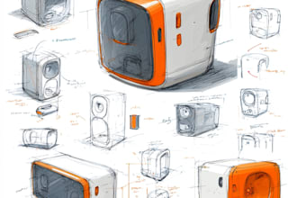 draw your product concept sketches for your design