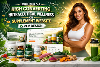 build a high converting nutraceutical wellness or supplement website vev design