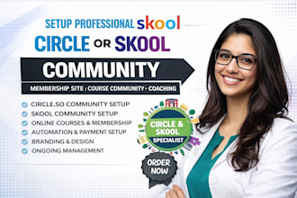 kajabi online course website skool circle so ghl online course community