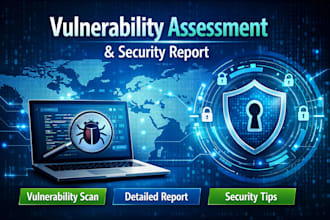 perform vulnerability assessment and provide a security report