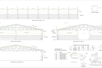 create building permit drawings and architectural plans in autocad