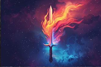 design a unique and detailed fantasy logo