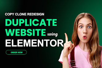 copy clone redesign duplicate website using elementor pro