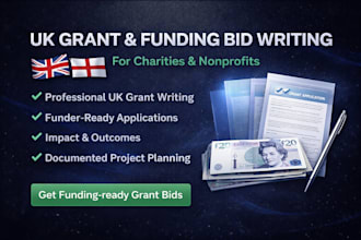 write professional UK grant funding bids for cics