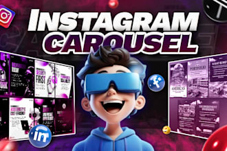 design eye catching instagram carousel posts for your instagram