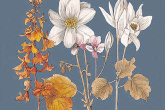 draw botanical designs and patterns for you