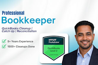 quickbooks online bookkeeping, clean up, catch and monthly reconciliation