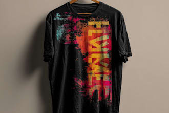 do trendy typography t shirt and graphic t shirt design