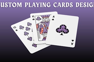 design custom playing cards poker cards card deck card box card game art