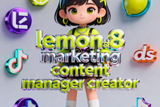 setup and manage lemon8 ads marketing content manager creator