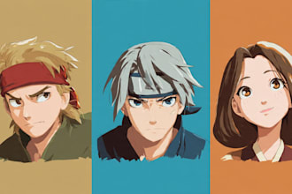 draw characters in cartoon or anime style