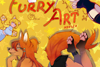 make furry and nsfw arts for you