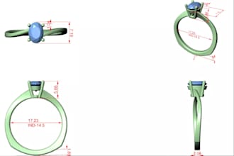 create your 3d jewelry design collection base on your accessories costume