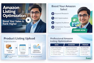 upload amazon product listings with SEO optimization