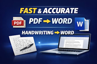 convert PDF and handwritten notes to word