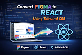 convert figma  to responsive react website