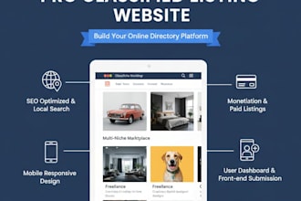 create your passive income classified listing website