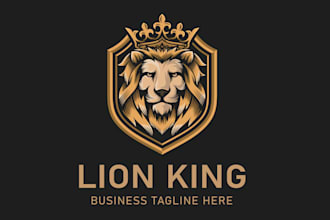 create graceful and fantastic lion logo design