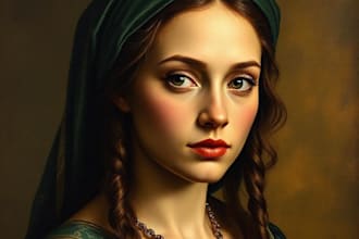 paint renaissance art oil painting portrait