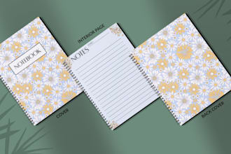 design custom journal,notebook,kdp journal, bookcover