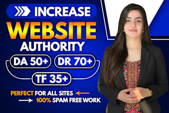 increase domain rating ahrefs DR, domain authority moz da, tf using SEO links