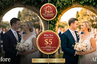 retouch your wedding photos professionally