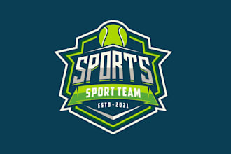 create wonderful and excellent sports club logo design