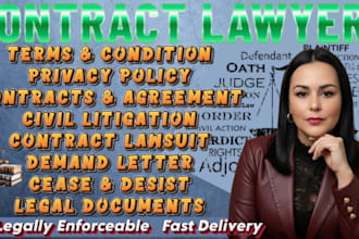 draft professional terms and conditions and privacy policy